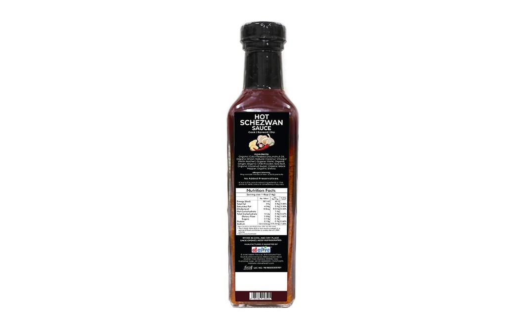 Dalive Hot Schezwan Sauce    Plastic Bottle  280 grams